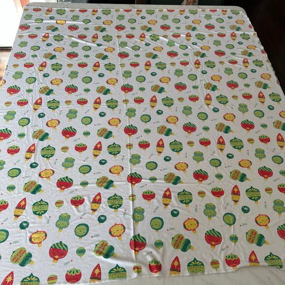 Angel Dear Holiday Ornament Christmas baby swaddle blanket 45 x 45 red green - Picture 1 of 6